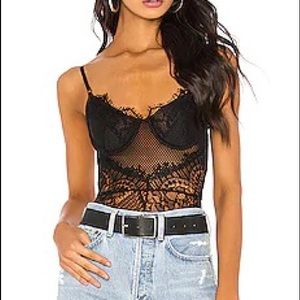 REVOLVe Nikki Lace Bardot Bodysuit